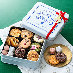 グルテンフリー ルドルフのクリスマスクッキー缶 10種