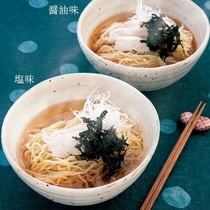 比内地鶏スープ入鶏中華そば(塩・醤油) 2種8食