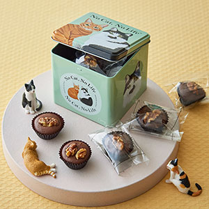 【保護猫支援】焼きチョコ缶 10個