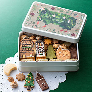 ひつじ組のクッキー缶『クリスマスの夜』11種