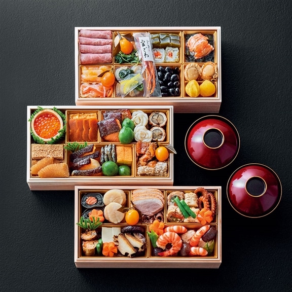 「じき宮ざわ」監修 おせち三段重(4人前)